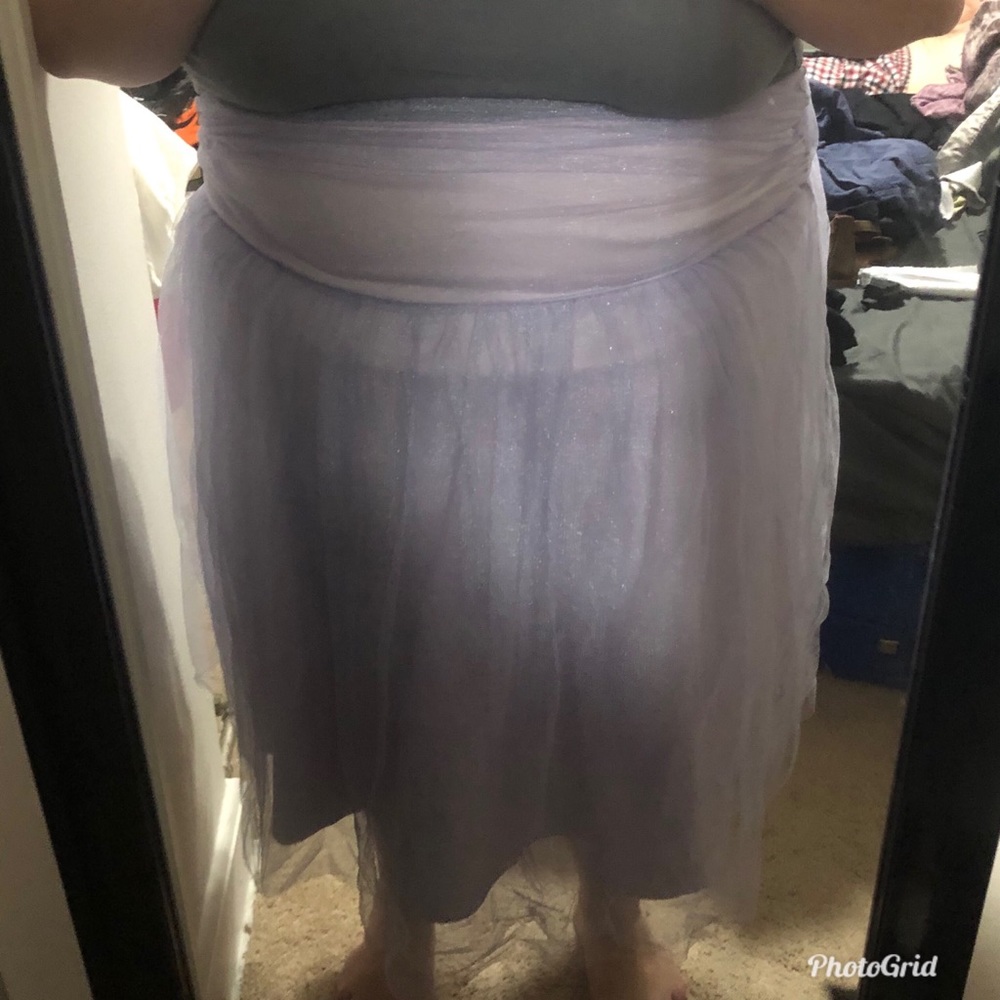 Purple tulle skirt
